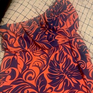 cute one shoulder dress that has never been worn. Summery knee length dress .